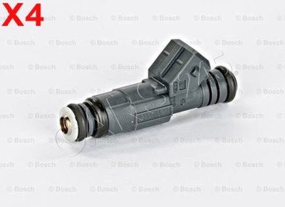 BOSCH x4 Stk Einspritzventil Für VW Golf Mk1 Mk2 Jetta II Mk 0280156374