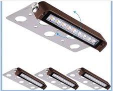 LEONLITE 4.5W 7-INCH ROTATABLE HARDSCAPE LIGHT 5000k Daylight 4 Pack New