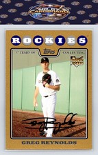 2008 Topps Updates & Highlights #UH183 Greg Reynolds Gold #/2008