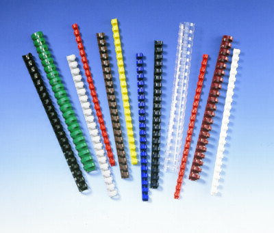 Ibico PolyCombs Binderinge / Binderücken 12mm Weiß matt
