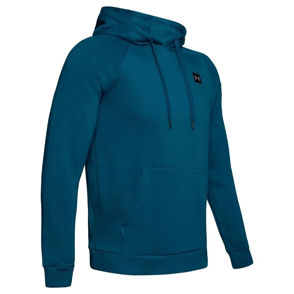 Under Armour Rival Fleece Men’s Hoodie Hooded Sweatshirt Teal Green Size Large L