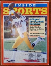 INSIDE SPORTS SEPTEMBER 1982 - KELLEN WINSLOW SAN DIEGO CHARGERS COVER