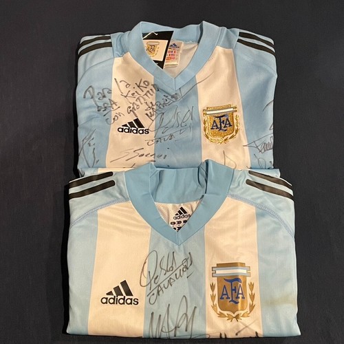 Rare item! Argentina national team uniform signed by hand 2002 FIFA World Cup - Picture 24 of 24