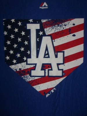 dodgers american flag shirt