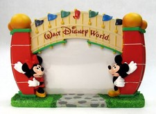 New Walt Disney World Mickey  Minnie Mouse Park Entrance Photo Frame In Box