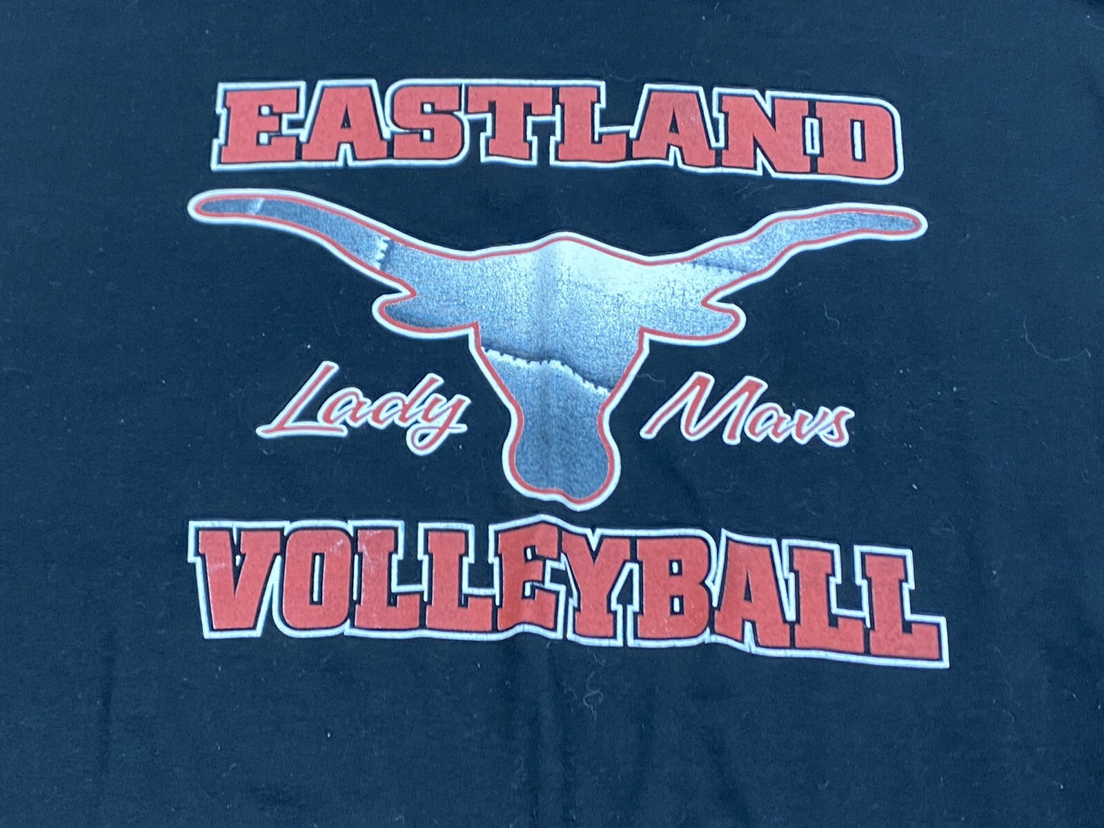 Eastland Texas Lady Mavs Volleyball Graphic Mens Shirt Large Longhorns