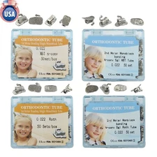 US 200Pcs Dental Orthodontic Buccal Tubes Monoblock 1st 2nd Molar Roth MBT 022