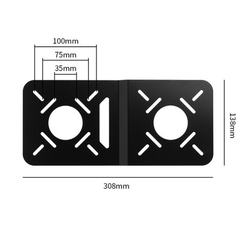 VESA Mount for Mini PC Mini-Host Hanging Bracket VESA Holder PC Monitor Rack - 第 3/8 張圖片