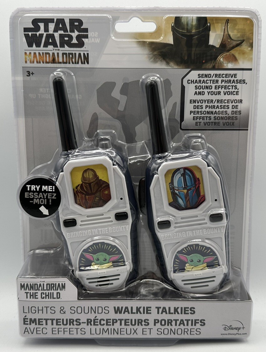Star Wars The Mandalorian Walkie Talkies Lights & Sounds Free Shipping