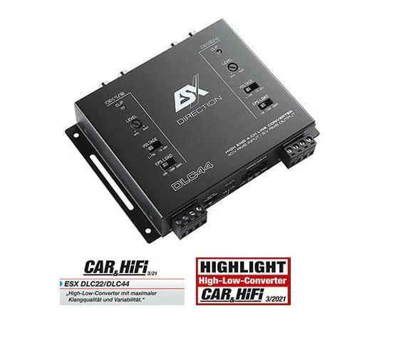 B-Ware ESX DLC44 Adattatore convertitore di livello adattatore alto basso a 4... - Immagine 3 di 4