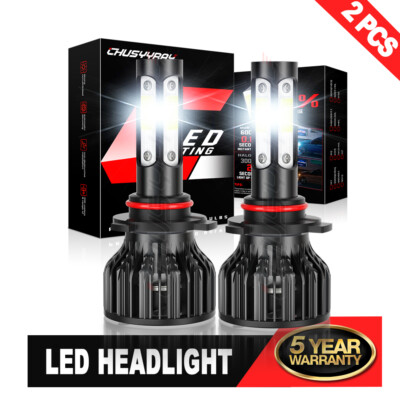 Front Light Kit 9012 6000K White Main/Dipped Beam Bulb for Chevy Equinox 2018