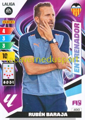 490 RUBEN DECK - TRAINER # VALENCIA CF PANINI LALIGA 2023 2024 ADRENALYN