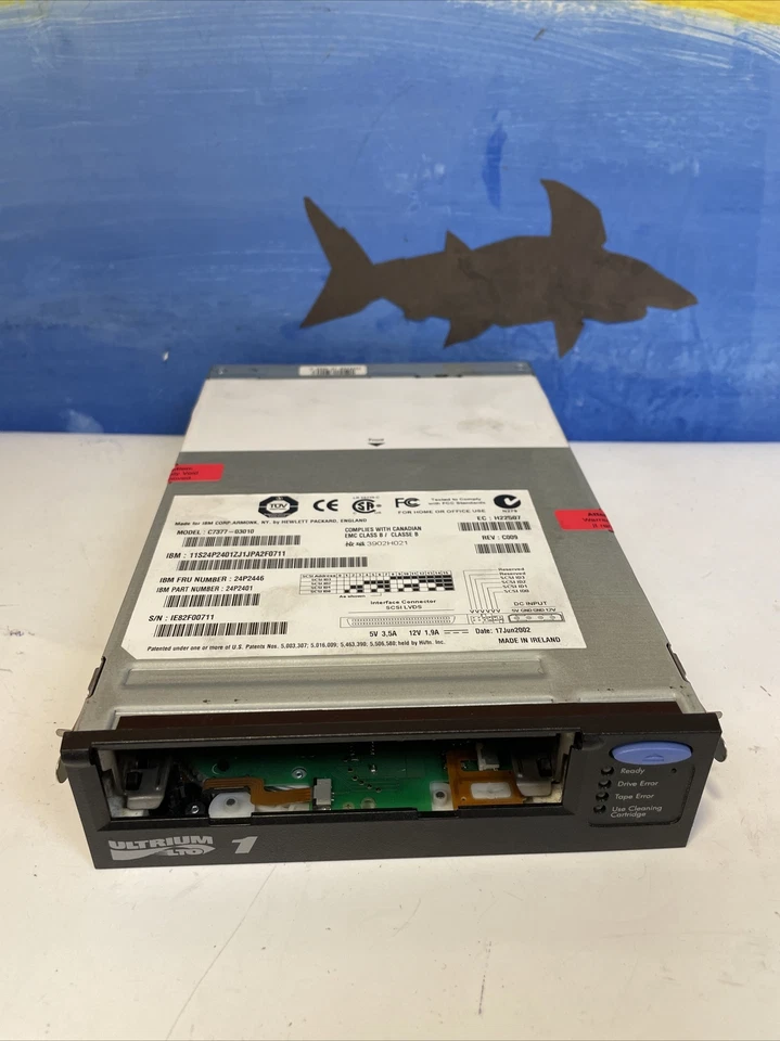 IBM C7377-03010 SCSI LVDS LOT1 Tape Drive 24P2446 24P2401 - Image 2 of 4