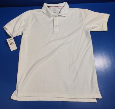 Frenh Toast Boys XXL (18-20) Husky Piqué Polo - White  #56-#57