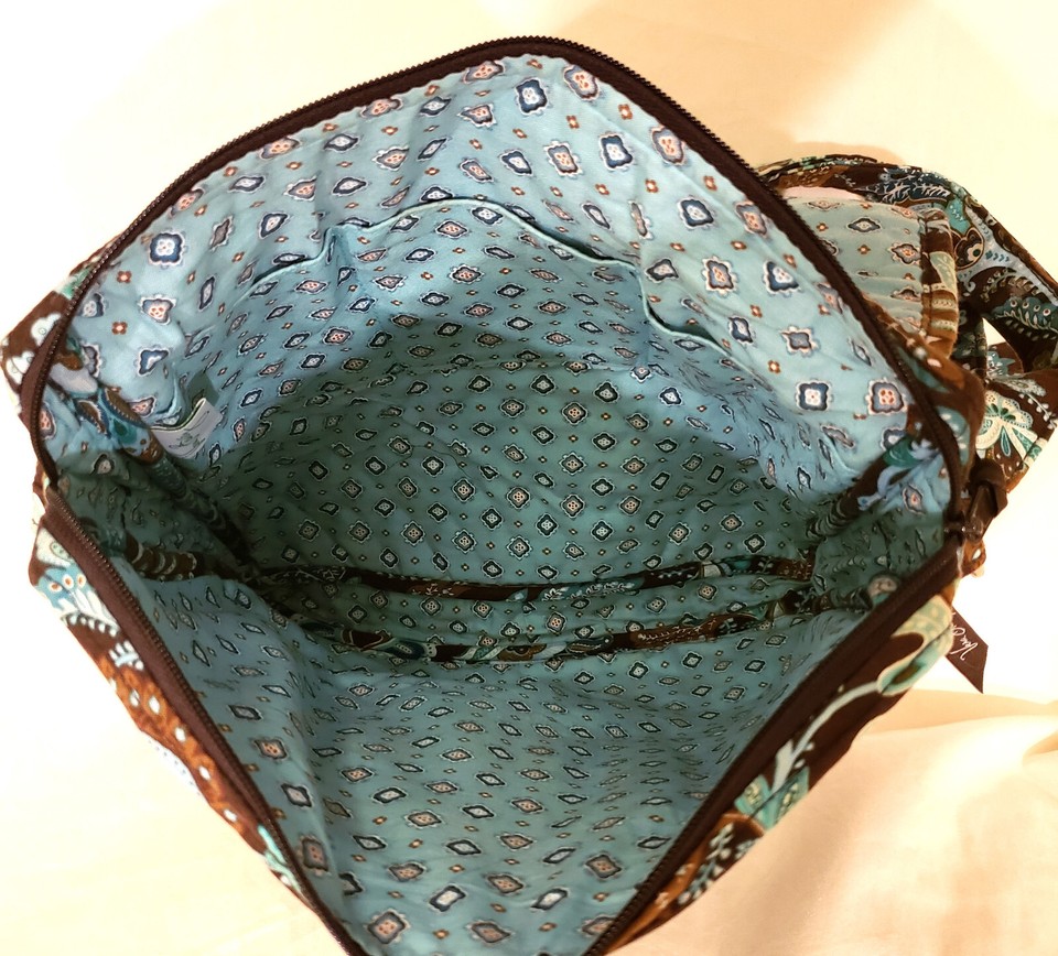 Vera Bradley Triple Zip Hipster Crossbody/Shoulde Bag Multicolor 100