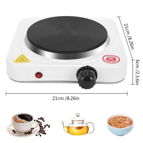 Portable Hot Plate 1500W Electric Single Cooktop Cooker Stove Hotplate Kitchen - Picture 2 of 12