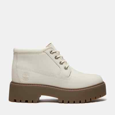 Timberland Women's Stone Street Mid Lace Up Premium Waterproof Boot Grey  UK