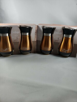 Circleware 68255 Contempo - Set Sale E Pepe In Vetro Con Tappo Argento | Design Moderno Per Tavola E Cucina