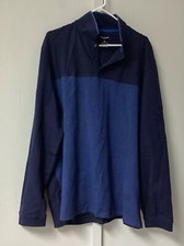 Van Heusen Flex Men s Size XL Navy Long Sleeve Navy Collared Cotton Blend