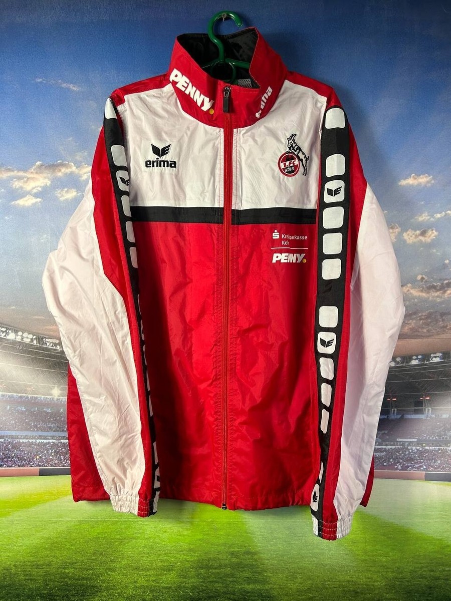 Veste D'entraînement 1.FC Koln Erima Rouge Taille S - Occasion, Bon état, Nylon Pour Homme
