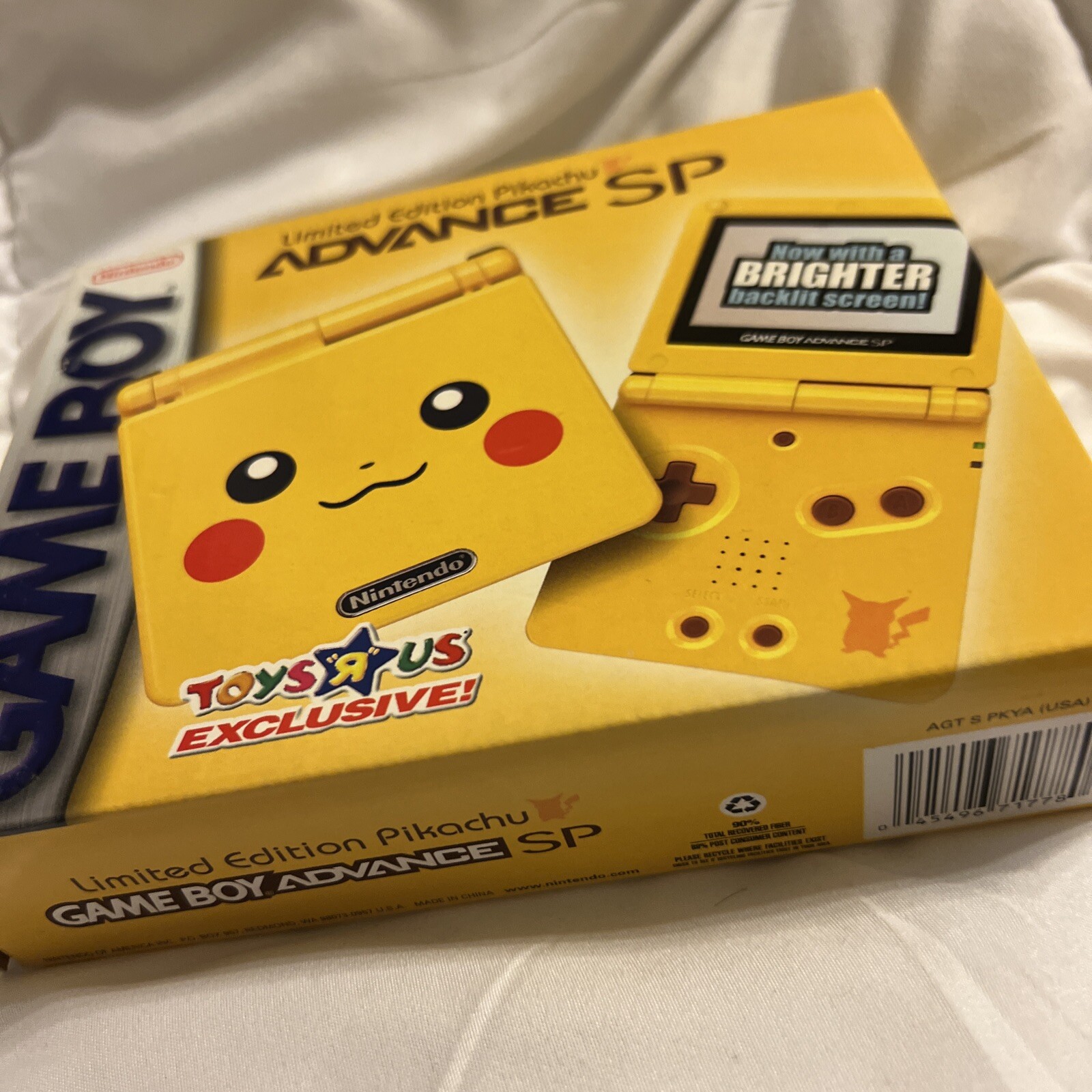 Nintendo Game Boy Advance SP Pikachu Handheld System - Yellow for sale ...
