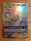 Pokemon Card Mewtwo And Mew GX Unified Minds Rainbow Secret Rare 242/236