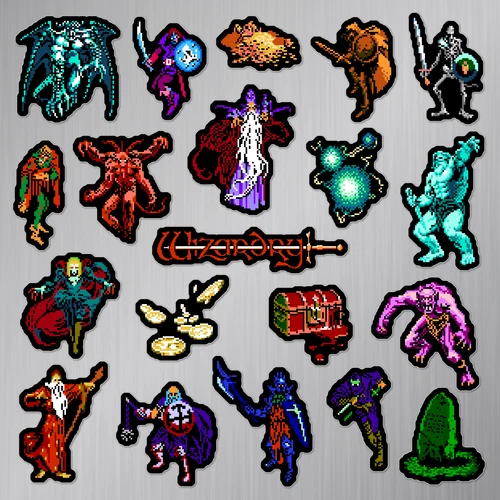 Wizardry: Proving Grounds of the Mad Overlord Magnets NES 20 Magnet Pack