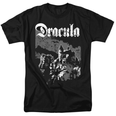 Dracula T-Shirt Castle Black Tee
