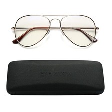 EYE ZOOM Aviator Style Blue Light Blocking Reading Glasses for Men and Women