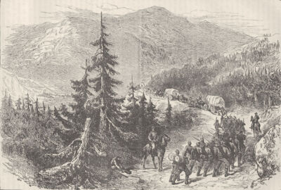 VIRGINIA. Bürgerkrieg. Marsch nach Shenandoah Valley um 1880 alter antiker Druck