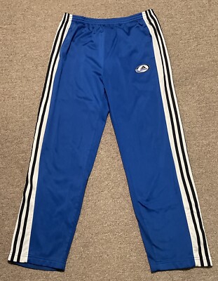 Vintage 90s Mens Large Adidas ATP Athletic Snap Workout Track