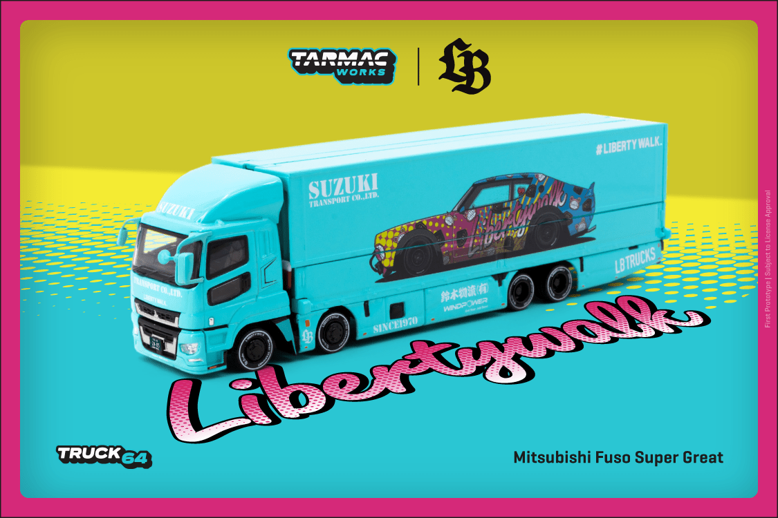 Pre-order) Tarmac Works 1/64 Mitsubishi Fuso Super Great LB Pre-order) Tarmac Works 1/64 Mitsubishi Fuso Super Great LB