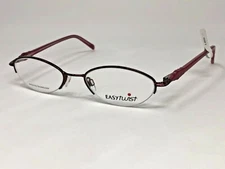EASYTWIST MOD.833 30 Eyeglasses Frame Petite Half Rim 50-18-135 Burgundy EC06