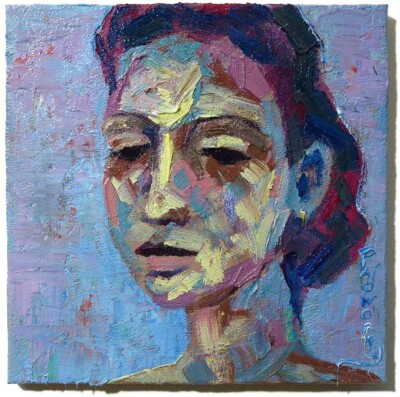 #ad #ad ORIGINAL OIL█PAINTING█VINTAGE IMPRESSIONISM█ART REALIST SIGNED█ABSTRACT OUTSIDER $290.00