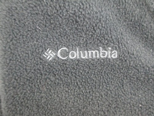 Columbia Sweater Girls Medium Black Gray Outdoor Full Zip Fleece Kids Youth - Picture 4 of 8