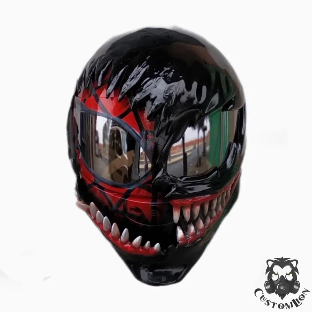 Venom helmet / custom motorcycle helmet Free international shipping ECE &  DOT