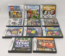 Nintendo DS Empty Cases Lot of 11 Instructions for 6 No Games Lego Sims Racing