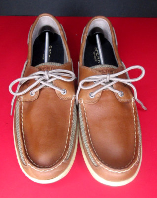 Men's~Sperry~Tarpon 2-Eye~Top-Sider~Boat Shoe~Size 16~Brown & Beige
