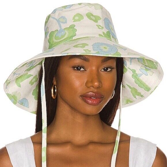 Free People Lack of Color Holiday Bucket Hat Retro Green NWT size