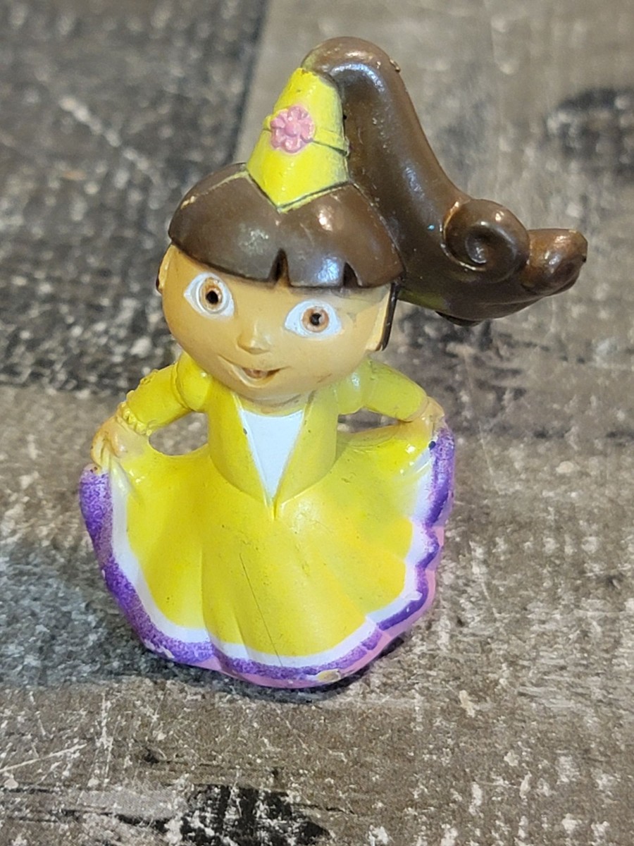 Viacom 2006 Dora explorer at yellow princess dress toy figure