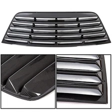 For Dodge Challenger 08-23 Carbon Fiber Style Rear Window Louver Sun Shade Vent