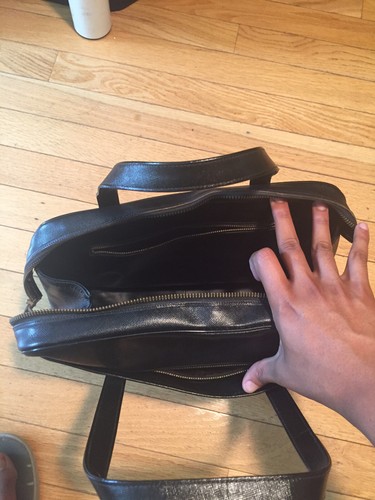 Vintage ASTRID Black Leather Purse Bag Handbag -Never Used - Picture 3 of 8