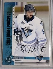 2013 ITG Draft Prospects Auto Silver Samuel Morin #A-SMO2 Autograph Flyers RC