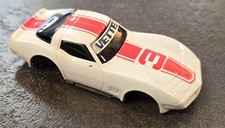 1979 TYCO WHITE RED CHEVY CORVETTE 3 SLOT CAR BODY ONLY HIGH GRADE H.O. HO