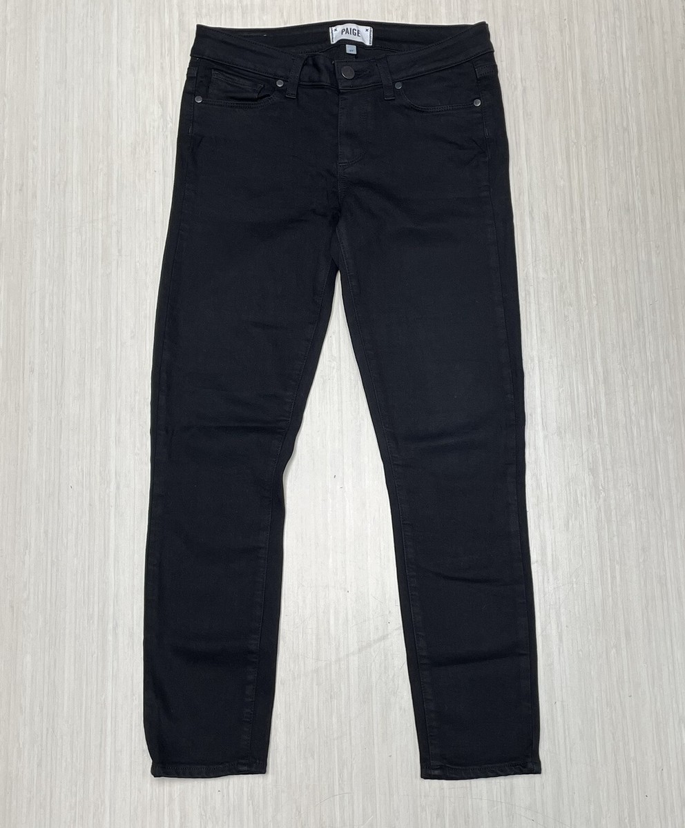 デニム・ジーパン Paige Black Denim Crop Jeans Paige Verdugo Crop Jeans Womens size 27 Black Denim | eBay