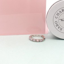 Thomas Sabo 925 Silver Single Pink Cz Hoop Earring RP£49 CR664-166-7 GENUINE