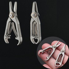 Titanium Mini 1.89" Facial Hair Scissors  Beard Mustache Nose Hair Trimming EDC