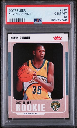Kevin Durant #212 2007 Fleer card