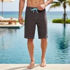Hurley Boardshort One and Only Mens Size 28 x 22 Swim Trunks Quick Dry Ash Grey
