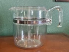 Pyrex Vintage Flameware Percolator Coffee Pot 6-9 Cup Incomplete No Lid 7759